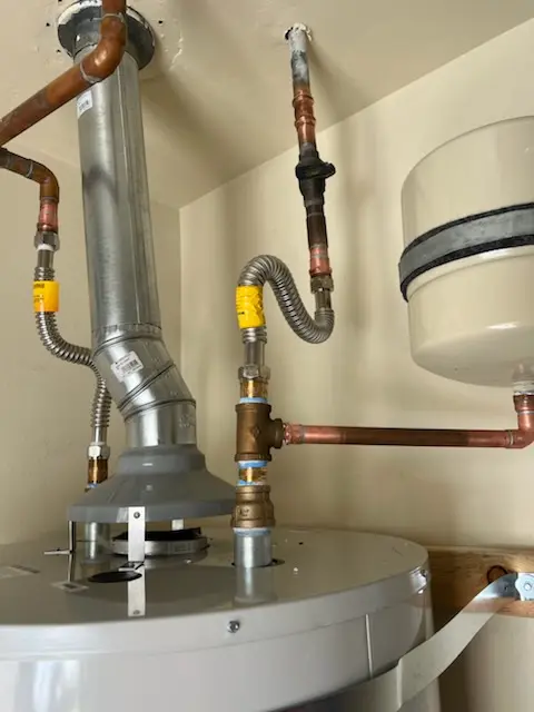 Water heater installation and plumbing repair in Gribble